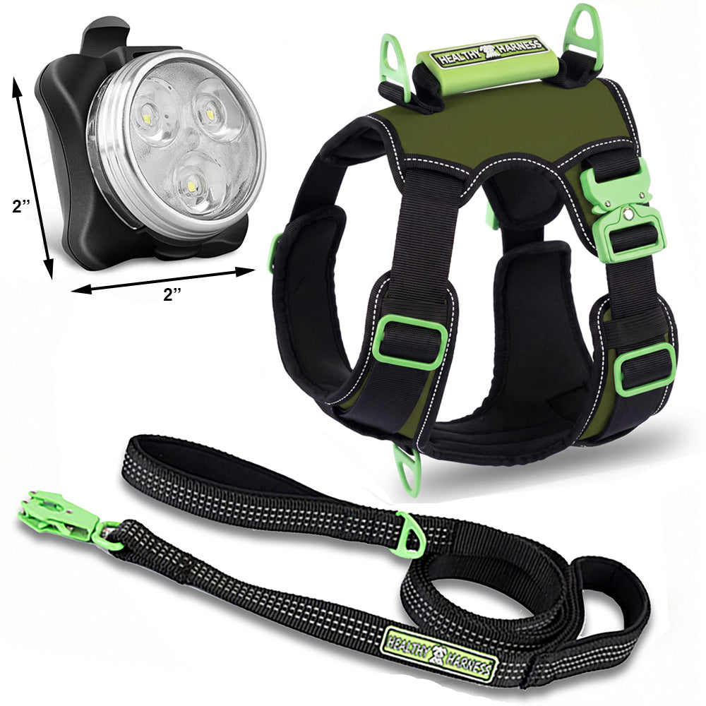 SUPREME SPORT Harness, LEASH and NITE Lite Bundle