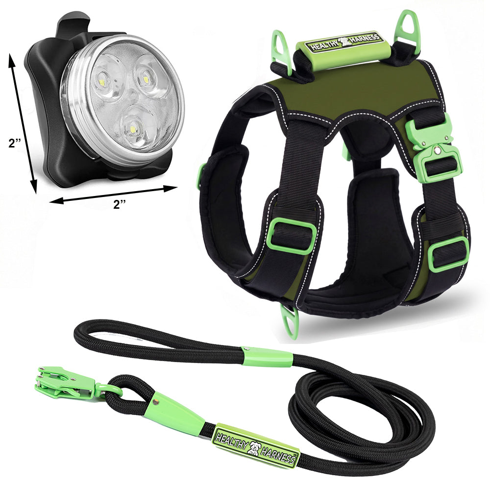 SUPREME SPORT Harness, LEASH and NITE Lite Bundle