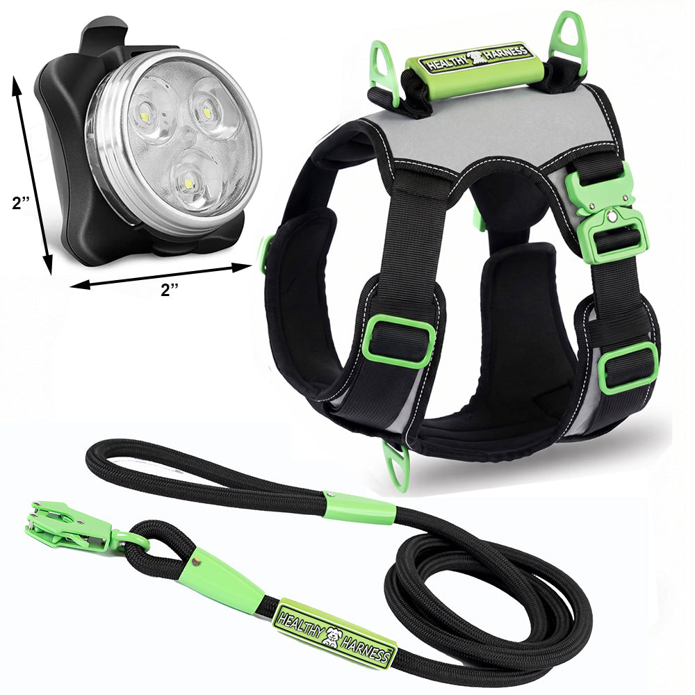 SUPREME SPORT Harness, LEASH and NITE Lite Bundle