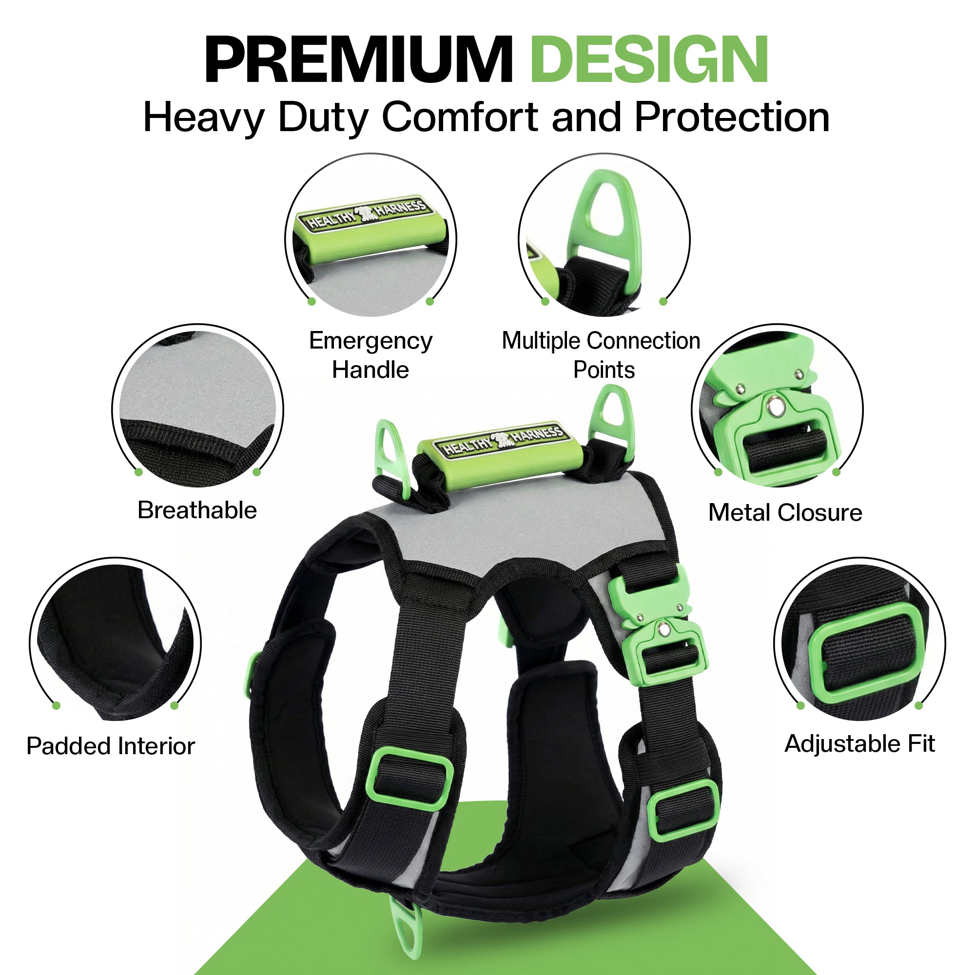 SUPREME SPORT Harness and STRAP LEASH Bundle